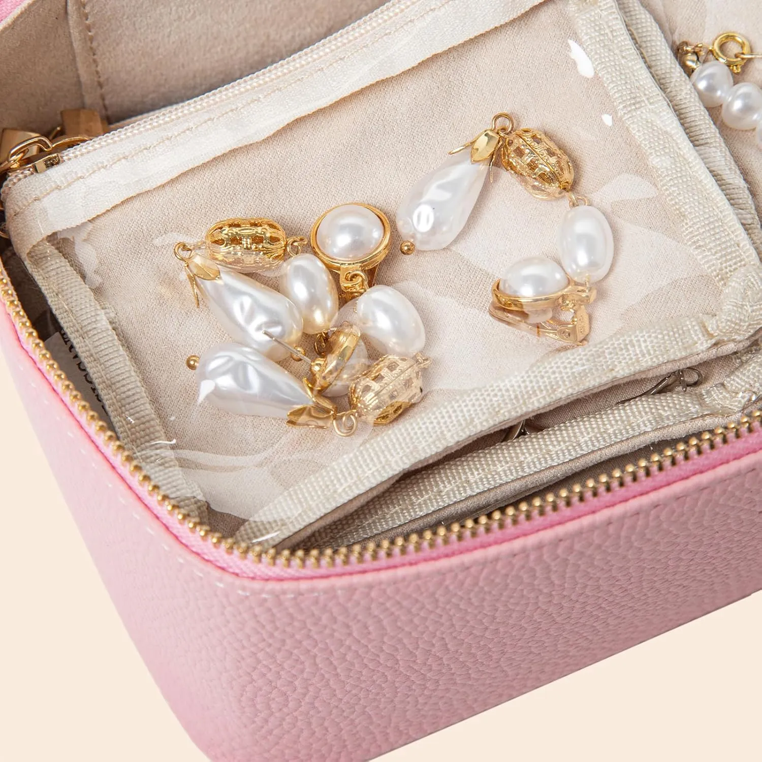 12 Pcs Travel Jewelry Bags for Women Girl, Velvet Jewelry Pouch, Small Clear Jewelry Bag, Zippered Jewelry Organizer, Luxury Jewelry Gift Bags