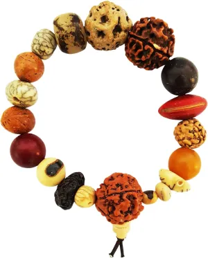 19 Multi-Seed Tibetan Prayer Beads Bracelet For Unisex (JWL1467)