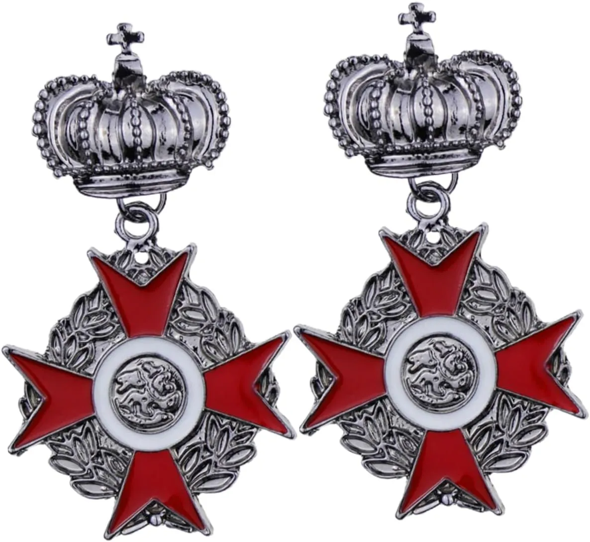 2Pcs Shield Brooches Decorative Alloy Lapel Pins for Clothing Elegant Retro Fashion Ornaments Unique present for Men and Women