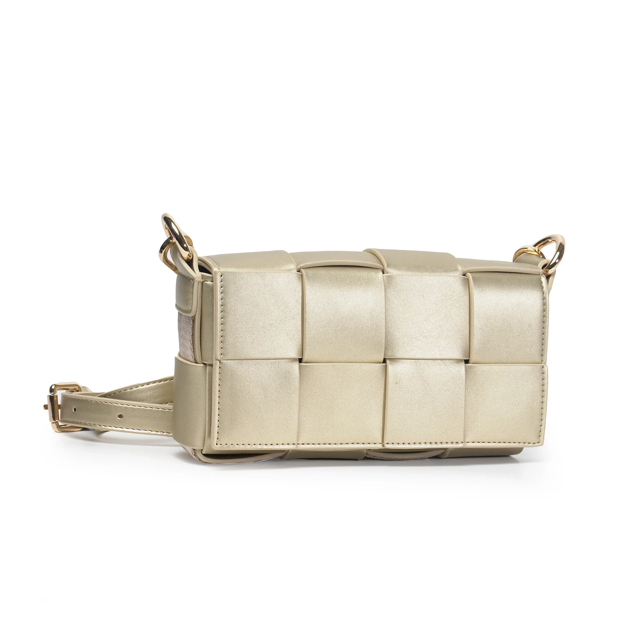 6 in 1 | Braided Waist & Shoulder bag | Gold | Vegan