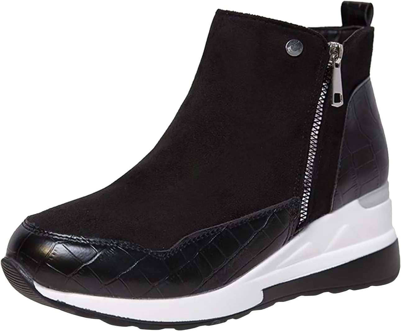 Ankle Boots for Men Women Booties Ankle White Boots Point Toe Boots for Women Womens Western Ankle Cowboy Boots Cutout Block Heel Booties Brown Short Ankle Western Cowboy Boots for Women