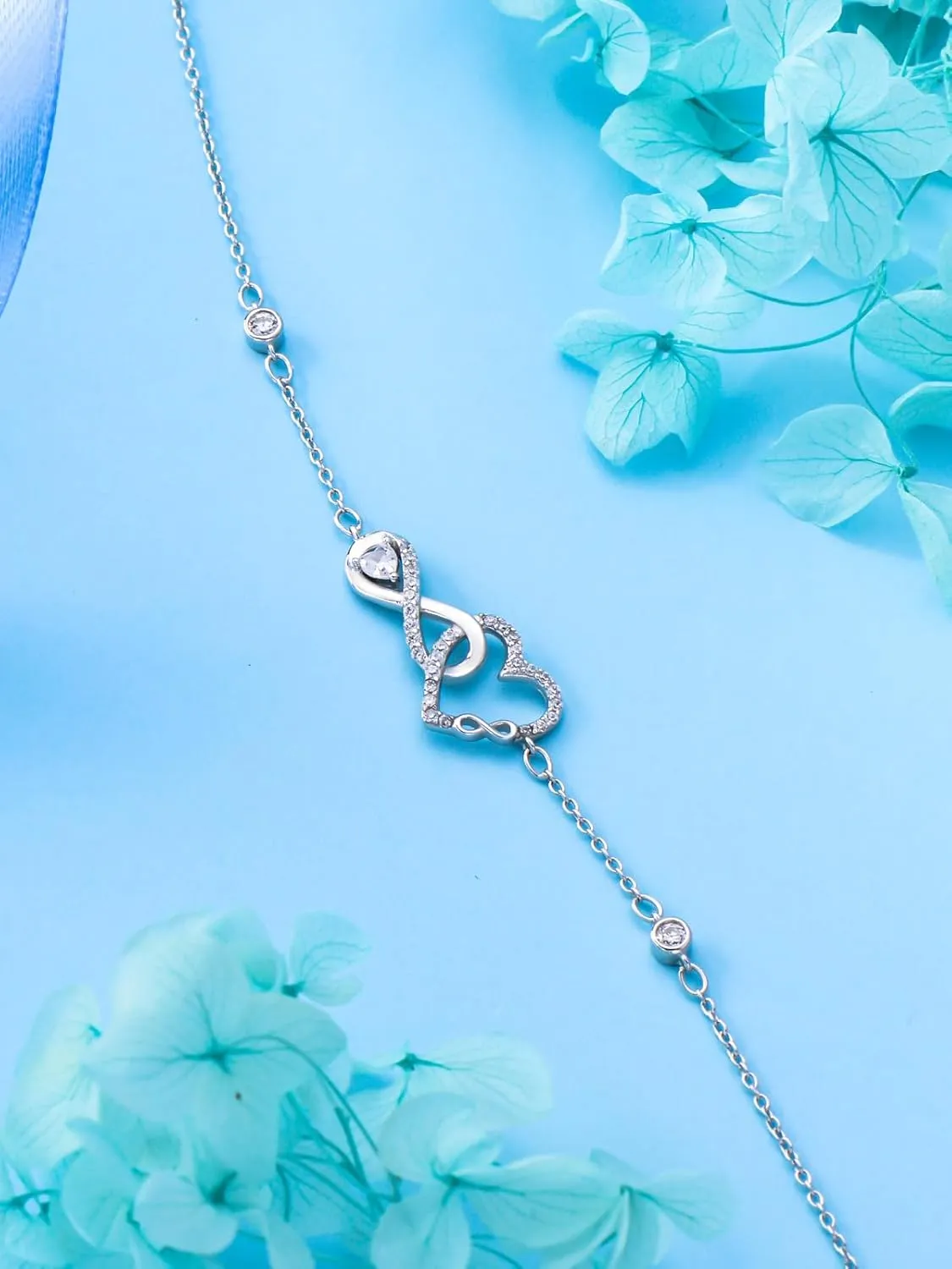Ankle Bracelets for Women, 925 Sterling Silver Infinity/Heart/Pineapple/Butterfly/Turtle/Evil Eye/Sand Dollar Anklets Waterproof, Christmas Birthday Bracelet Anklets Jewelry Gift Adjustable