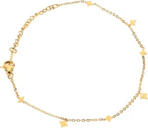 Ankle Bracelets for Women, Handmade Diamond Glitter Anklets for Women Non Tarnish Golden Dainty Chain Cute Jewelry Anklets for Women Beach Charm Presents