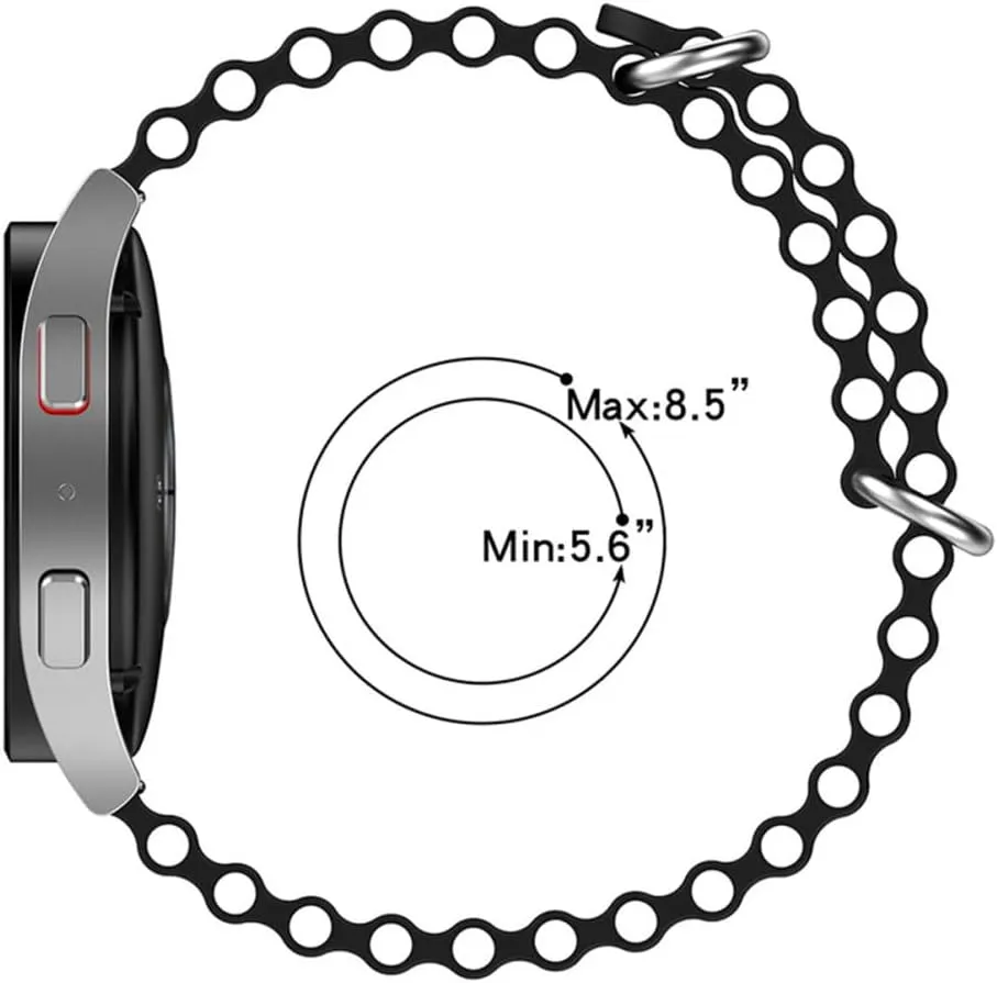 Applicable to smart watches for Huawei for Xiaomi for Samsung marine silicone strap for Huami 20/22MM