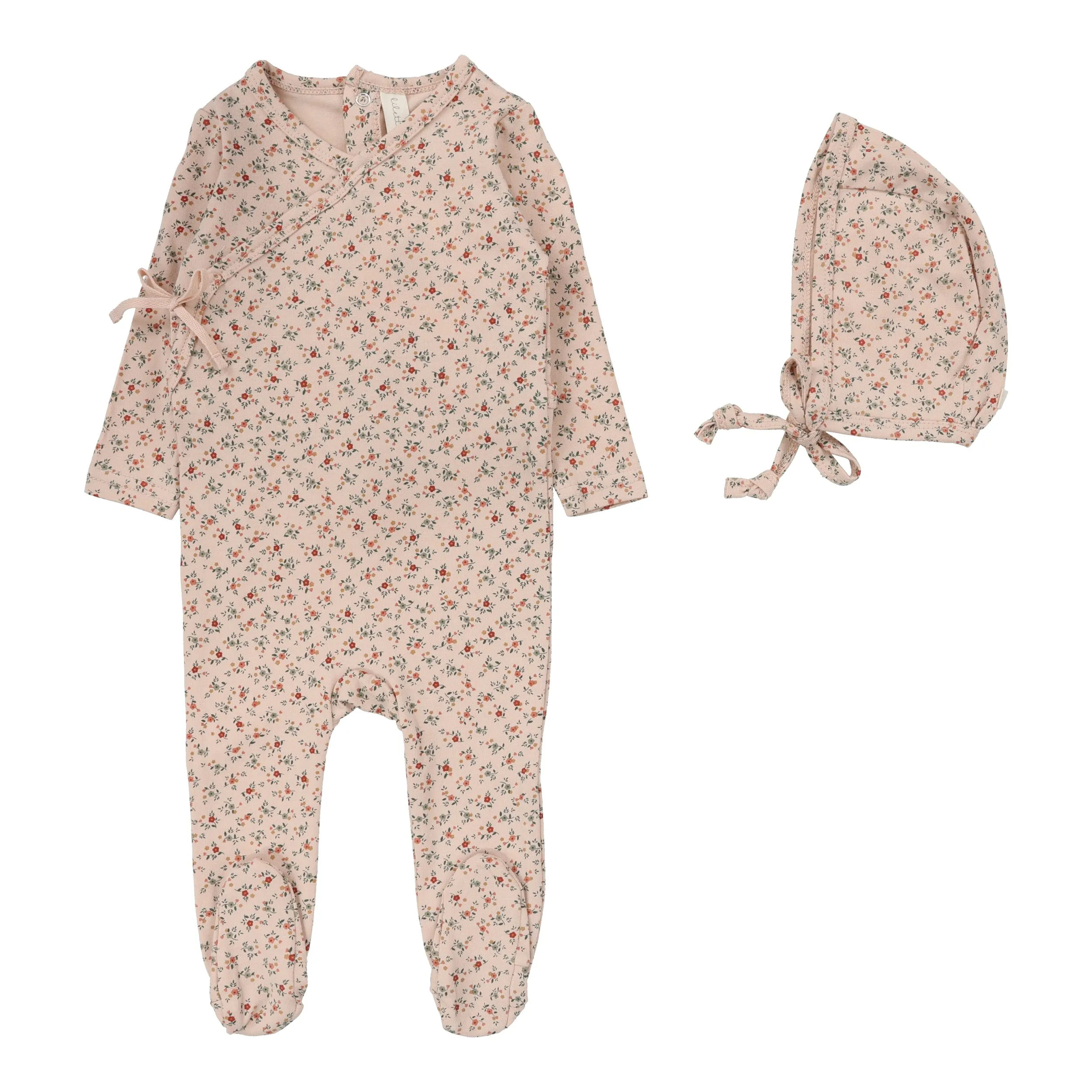 Baby Girl Footie   Hat | Bouquet Floral | Rose/Floral | Lil Legs | SS25