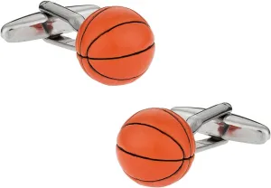 Basketball Cufflinks with Presentation Gift Box