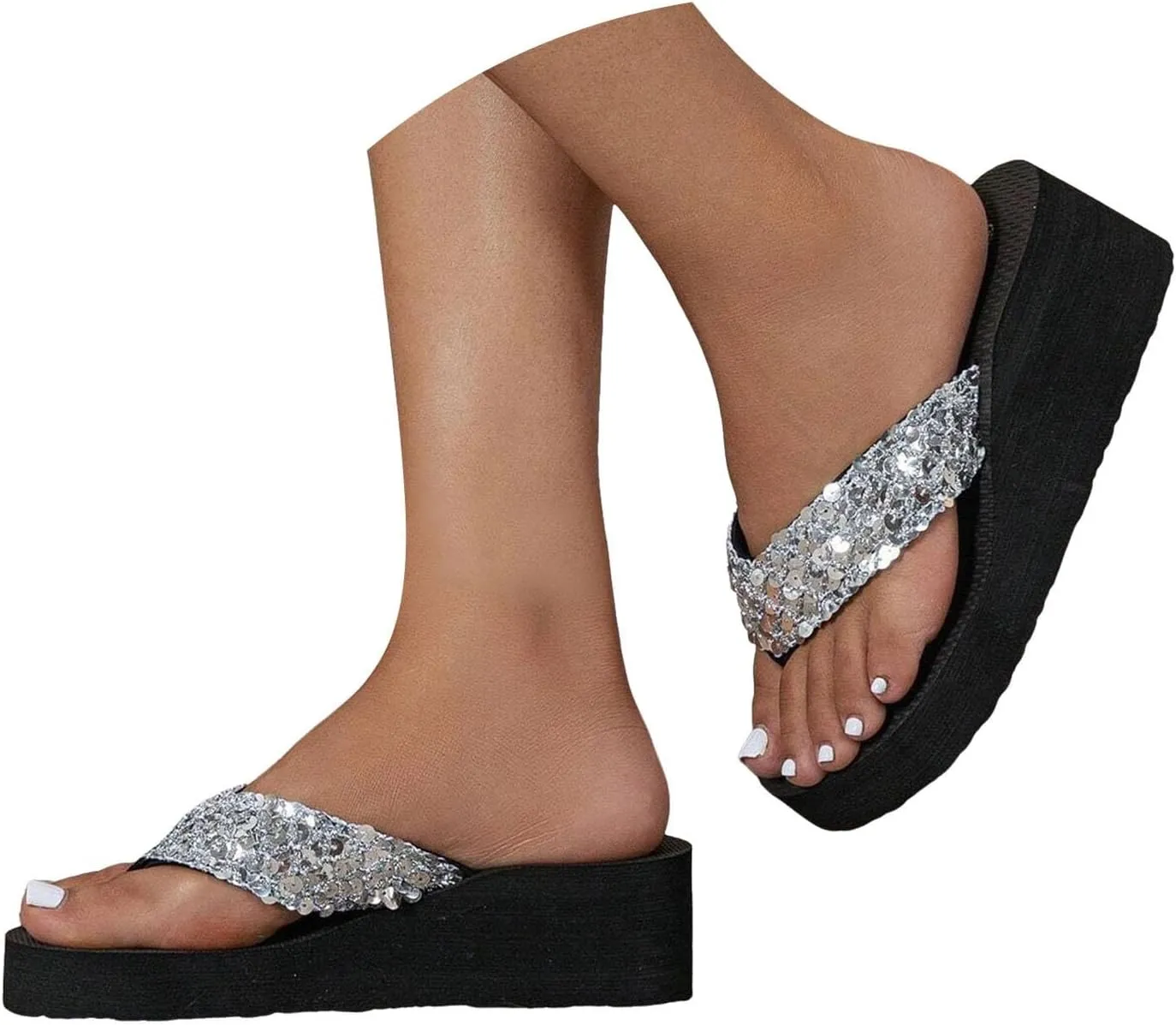 Beach Sandals for Woman Comfortable Flip Flops for Women Comfortable Beach Sandals Slip on Thong Flat Sandals