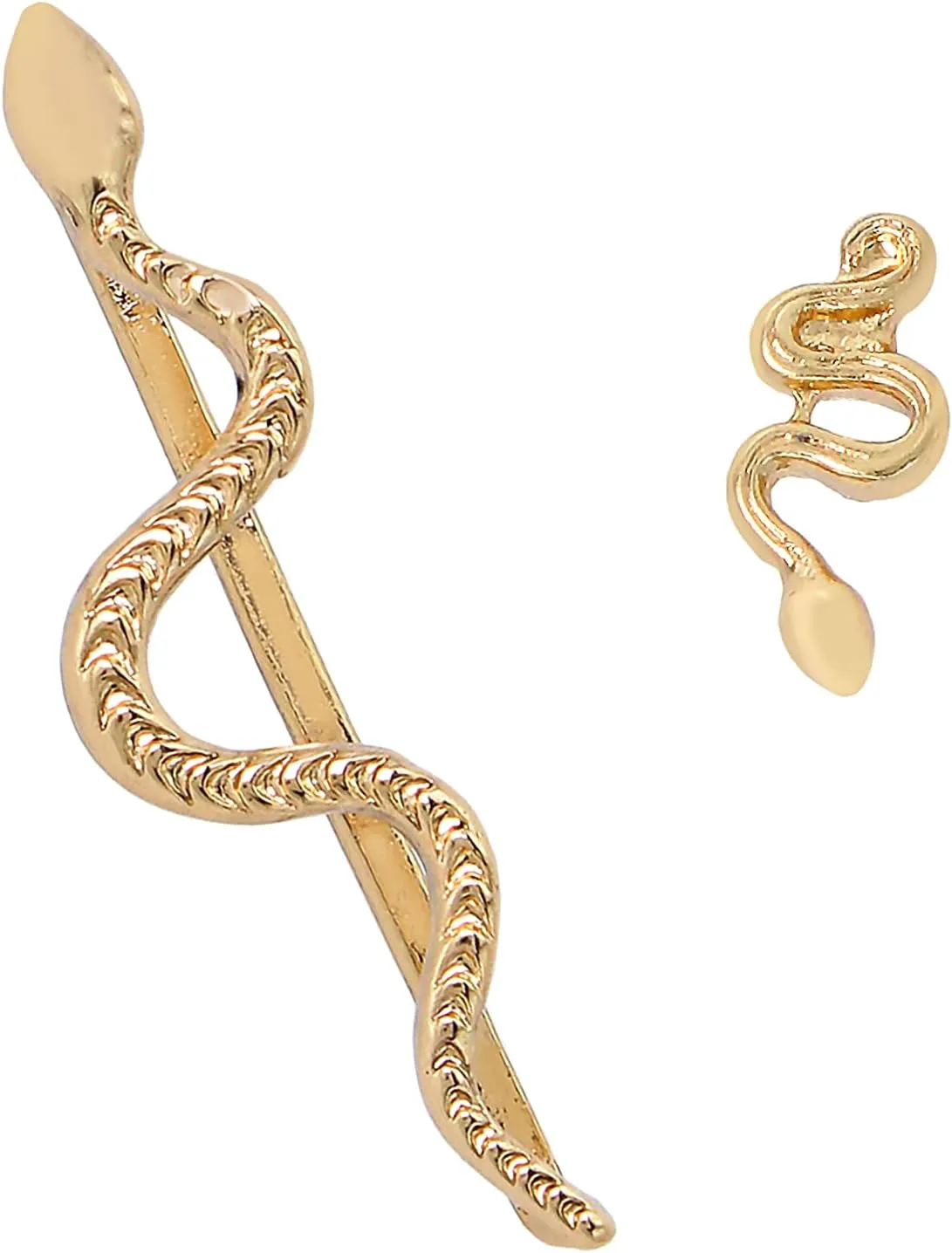 Betsey Snake Stud & Cuff Earring Set