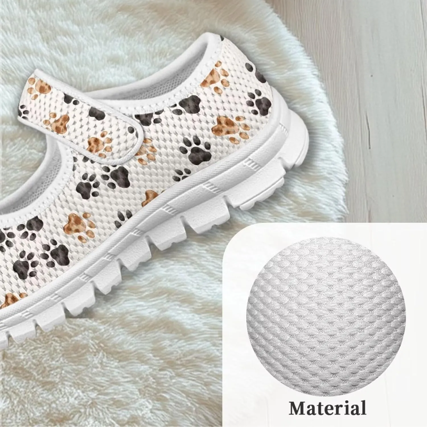 Binienty Kids Girls Mesh Mary Jane Sneakers Athletic Running Tennis Sport Shoes
