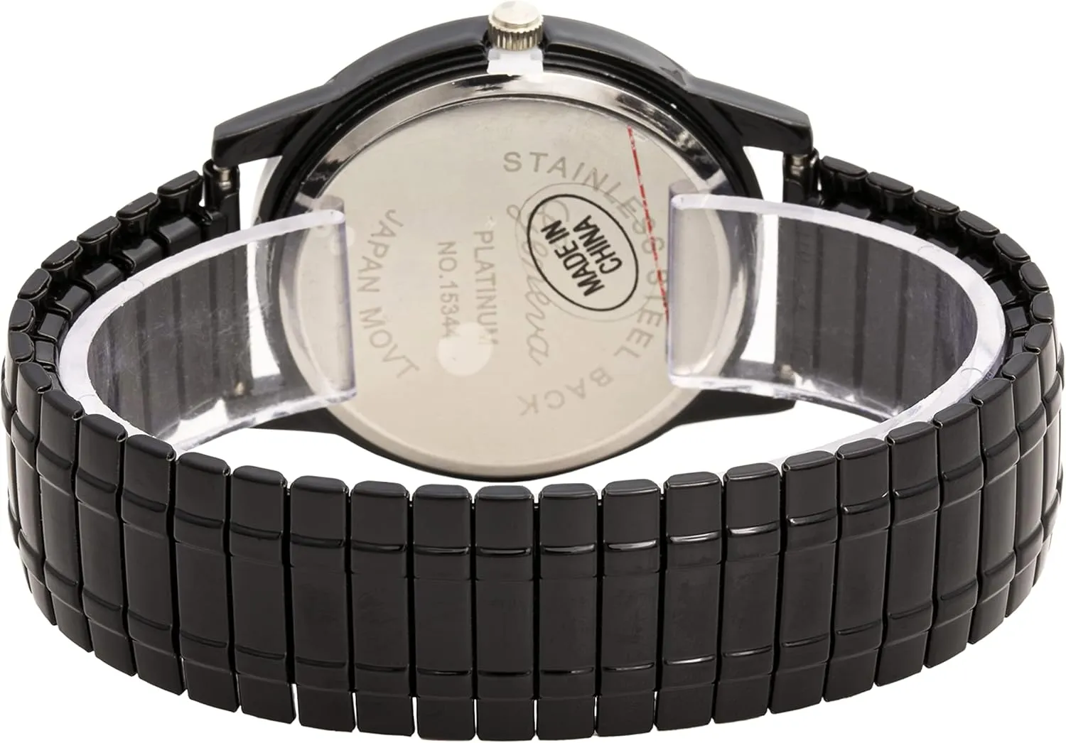 Blekon Collections Unisex Large Face Easy to Read 40mm Case Japanese Quartz Movement Stretch Band Watch