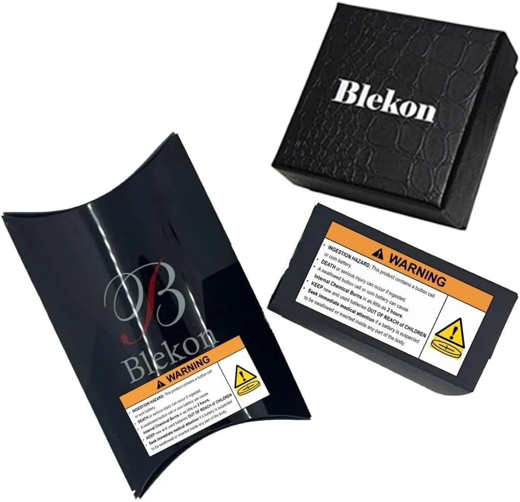 Blekon Collections Unisex Large Face Easy to Read 40mm Case Japanese Quartz Movement Stretch Band Watch