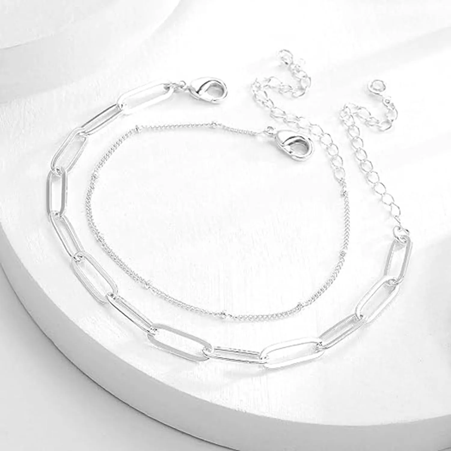 Bracelets for Women Non Tarnish 925 Sterling Silver Charm Link, Birthday Anniversary Jewelry Gifts for Wife Girlfriend Mother