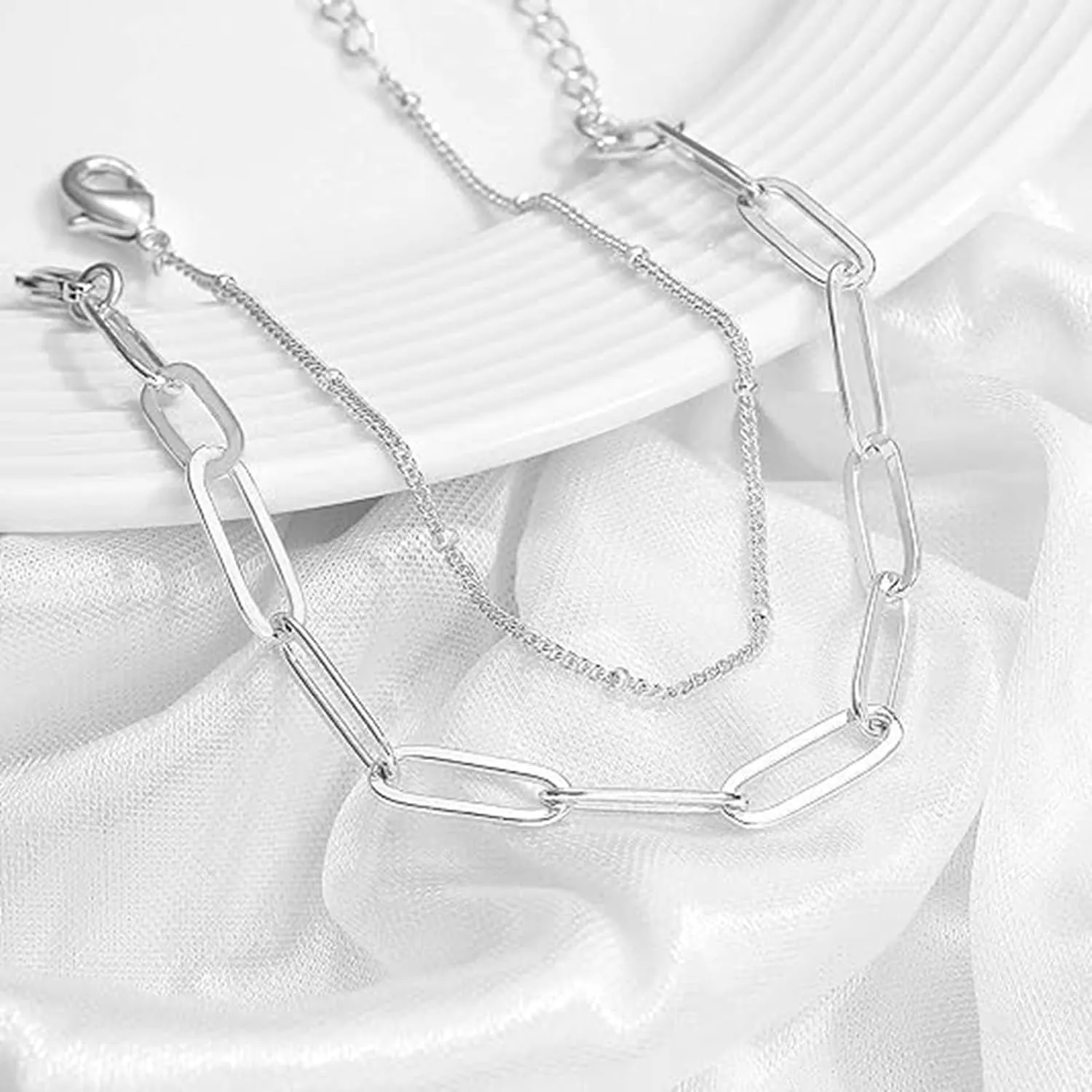Bracelets for Women Non Tarnish 925 Sterling Silver Charm Link, Birthday Anniversary Jewelry Gifts for Wife Girlfriend Mother
