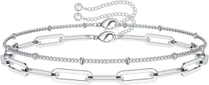 Bracelets for Women Non Tarnish 925 Sterling Silver Charm Link, Birthday Anniversary Jewelry Gifts for Wife Girlfriend Mother