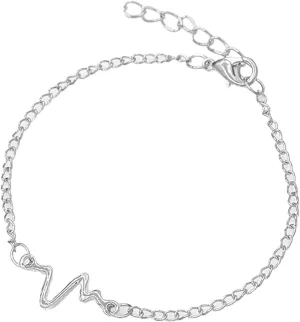 Bracelets for Women Trendy Red 925 Sterling Silver Charm Link, Birthday Anniversary Jewelry Gifts for Wife Girlfriend Mother