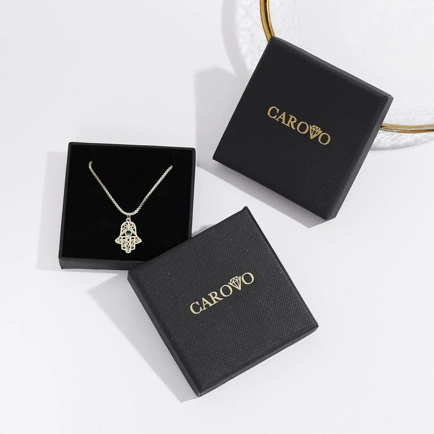 CAROVO Initial Ankle Bracelets for Women 14K Gold Plated Anklets Letter A To Z Waterproof Layered Anklets for Women Summer Jewelry Gifts