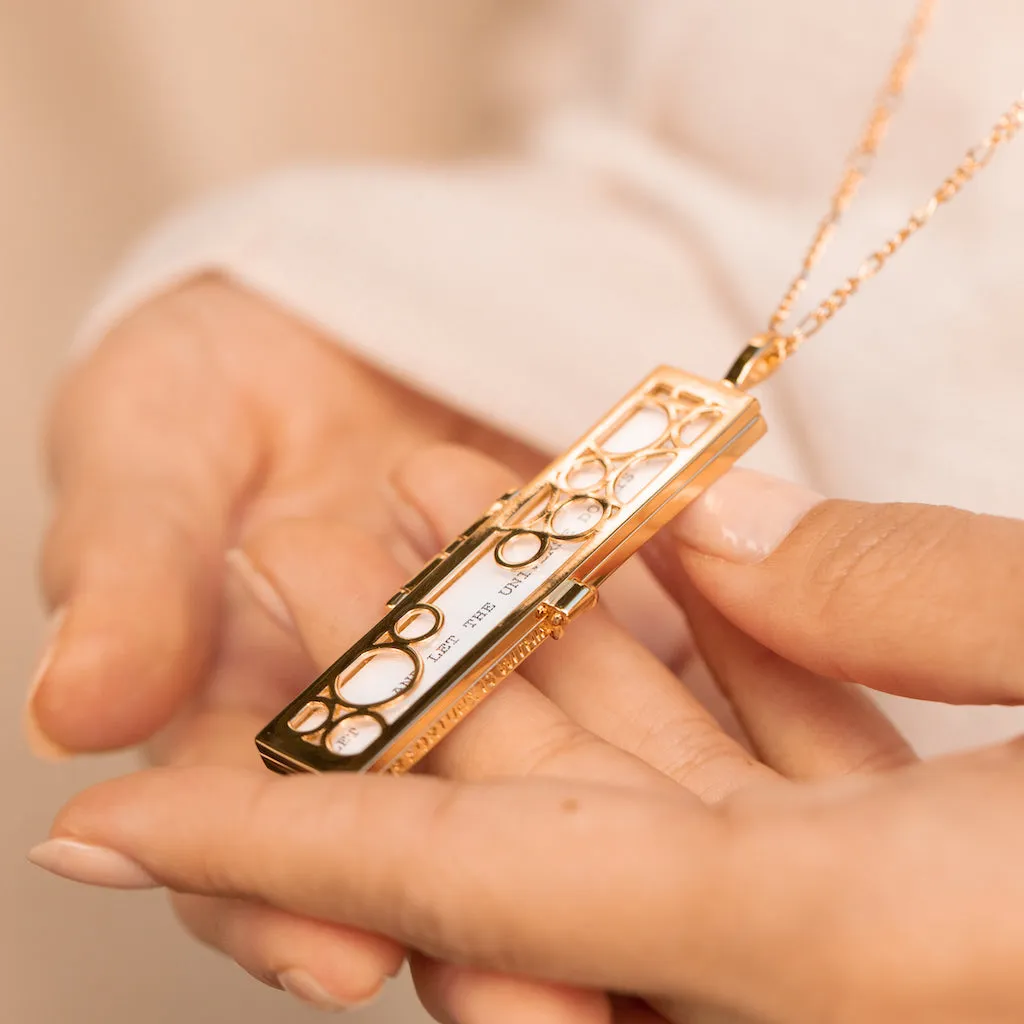 Cascading Circles Fortune Locket - Gold