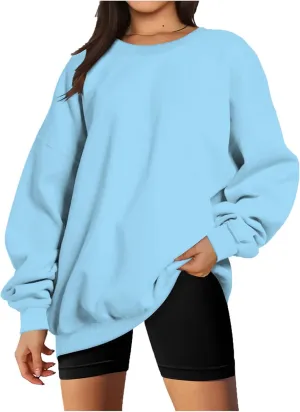 Ceboyel Womens Oversized Sweatshirts Fall 2023 Pullover Sweater Comfy Crewneck Hoodies Trendy Vintage Y2K Clothes Outfits