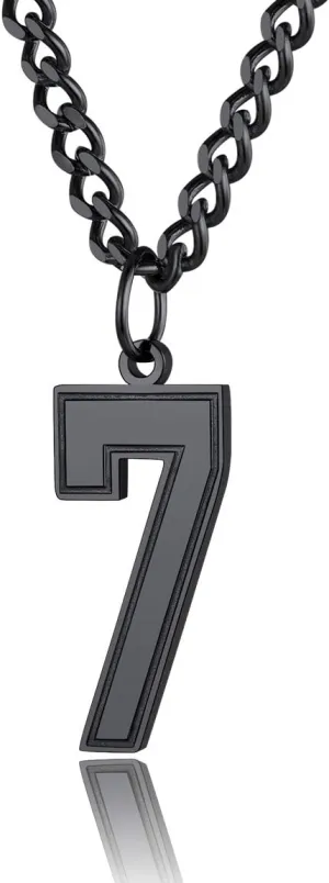 ChainsPro Can Engrave, Men 0-9 Jersey Number Necklace-Adjustable Chain, Baseball/Basketball/Football Team Jewelry, 316L Stainless Steel/Gold Plated-Send Gift Box