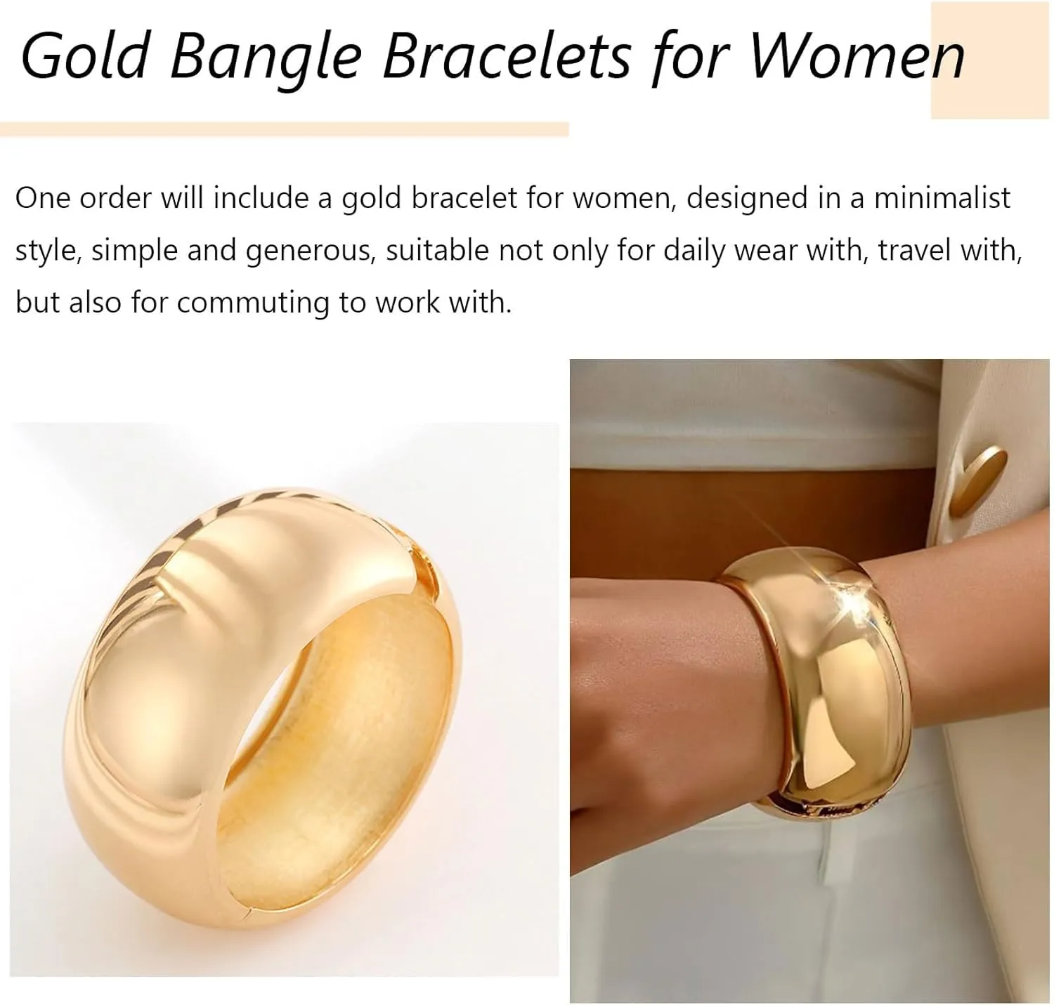 choice of all Chunky Gold Cuff Bracelet Bangle Bracelets for Women Irregular Wrist Cuff Bracelets for Women Trendy Non Tarnish 2025