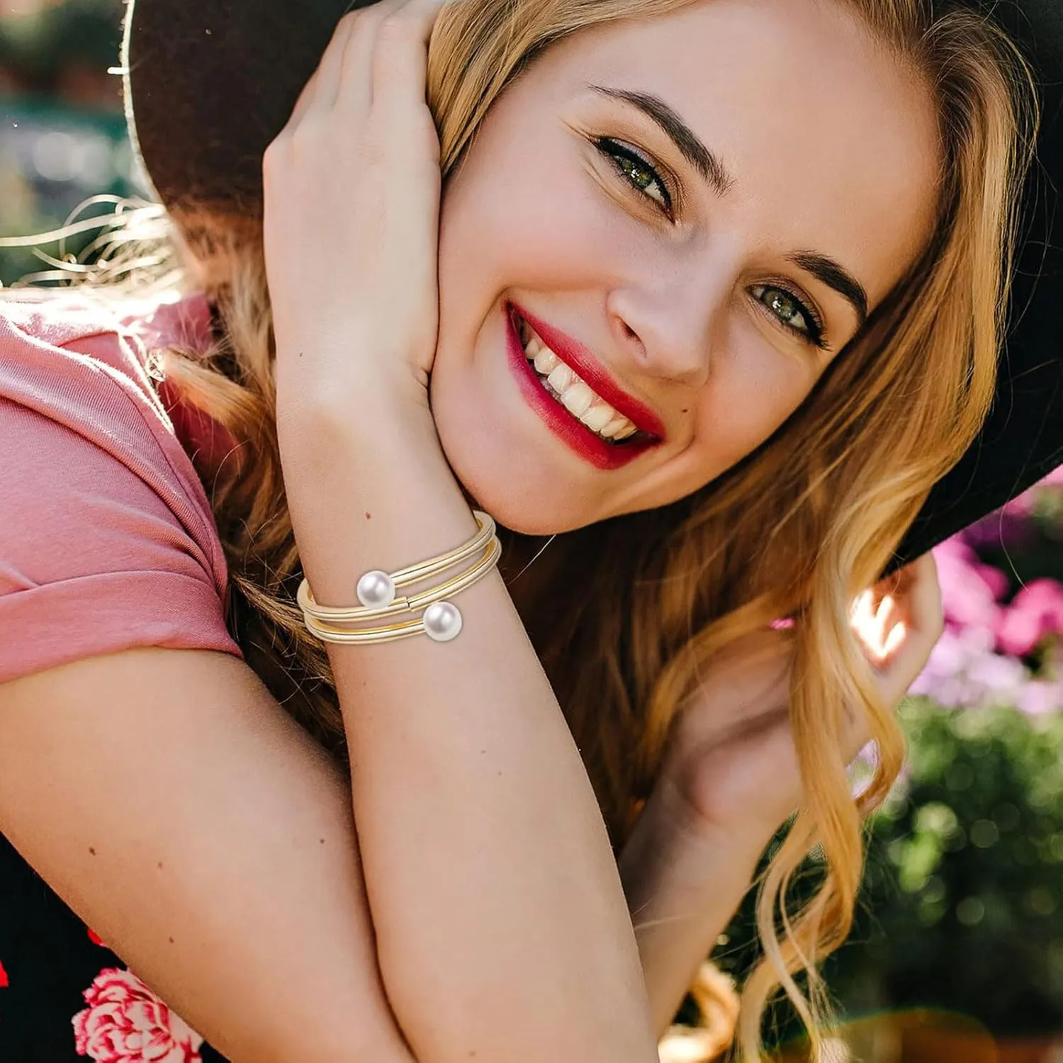choice of all Chunky Gold Cuff Bracelet Bangle Bracelets for Women Irregular Wrist Cuff Bracelets for Women Trendy Non Tarnish 2025