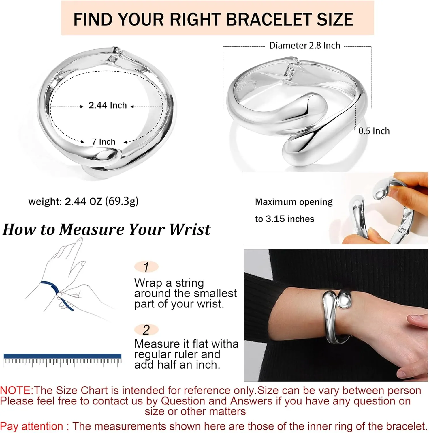Chunky Gold Cuff Bangle Bracelets For Women Statement Minimalist Thick Gold Hinge Wrist Cuff Bracelets For Women Trendy Jewelry
