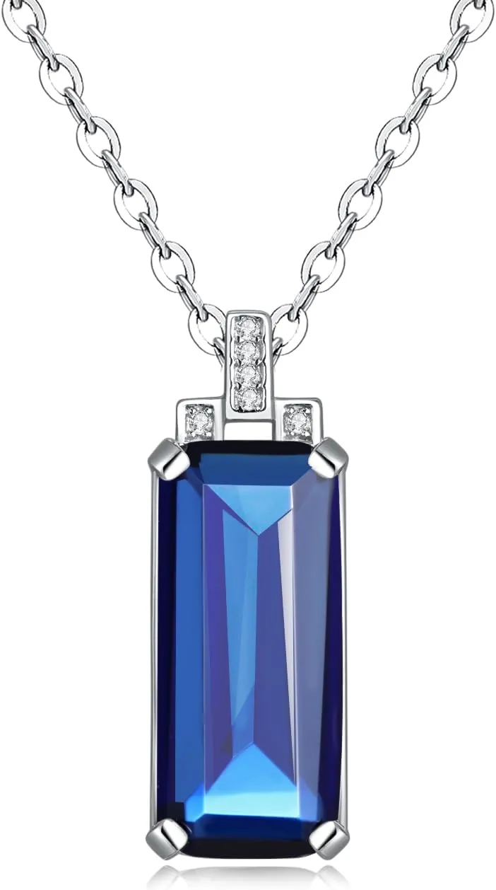 CiNily Mother's Day Gifts Sterling Silver Pendant Necklaces for Women Hypoallergenic, Flip Flop Shoes Pendant Necklace Sandal/Triangle/Heart/Rectangular Cubic Zircon Pendant Necklace Jewelry