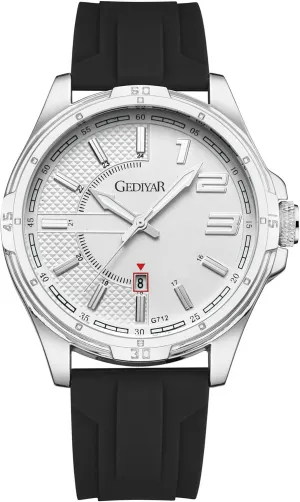 Classic Wrist Watches for Men,Silicone Strap Military Army Sports Analog Quartz Calendar Date Big Large Face Waterproof Gift Watches