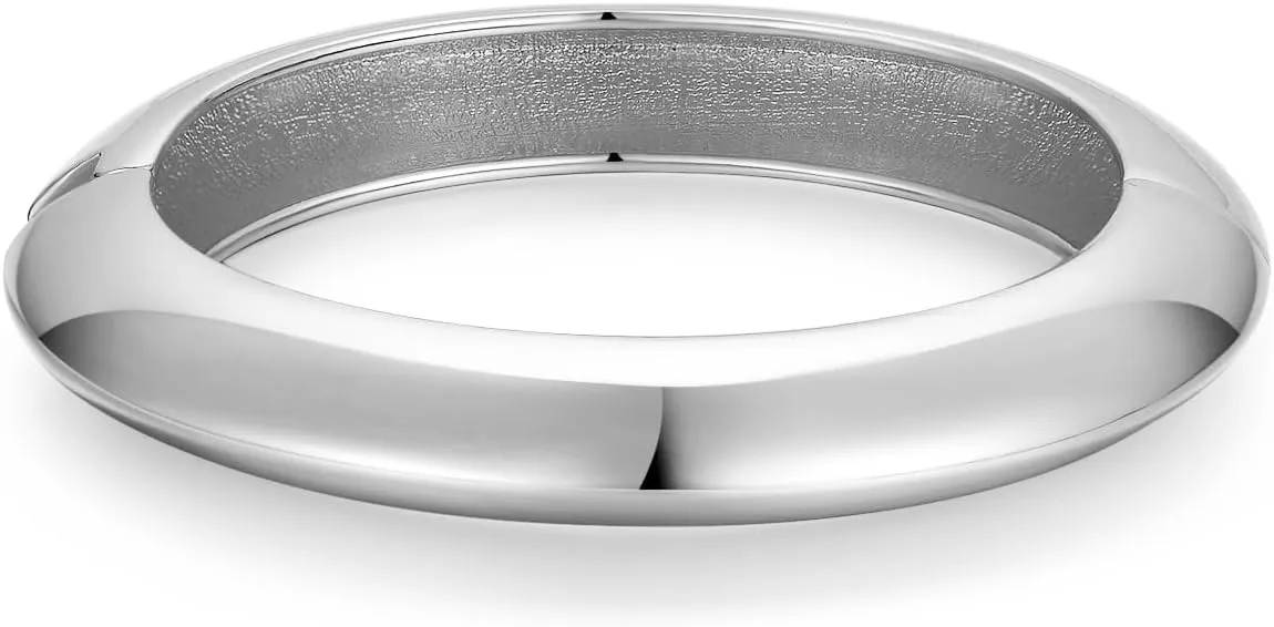 CONRAN KREMIX Chunky Gold Cuff Bangle Bracelets For Women Trendy Hinged Cuff Open Wide Gold Bracelet Minimalist Bangle