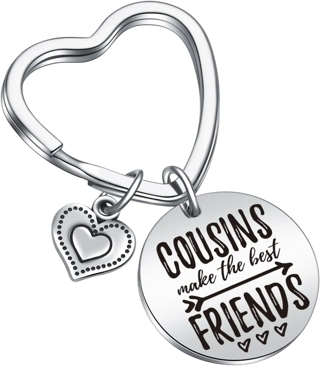 Cousin Christmas Jewelry Friendship Jewelry Friendship Keychain Cousin Birthday Keychain Cousin Gift Cousin Newborn Keychain Bestie Jewelry Cousin Birthday Jewelry Cousin Keychain