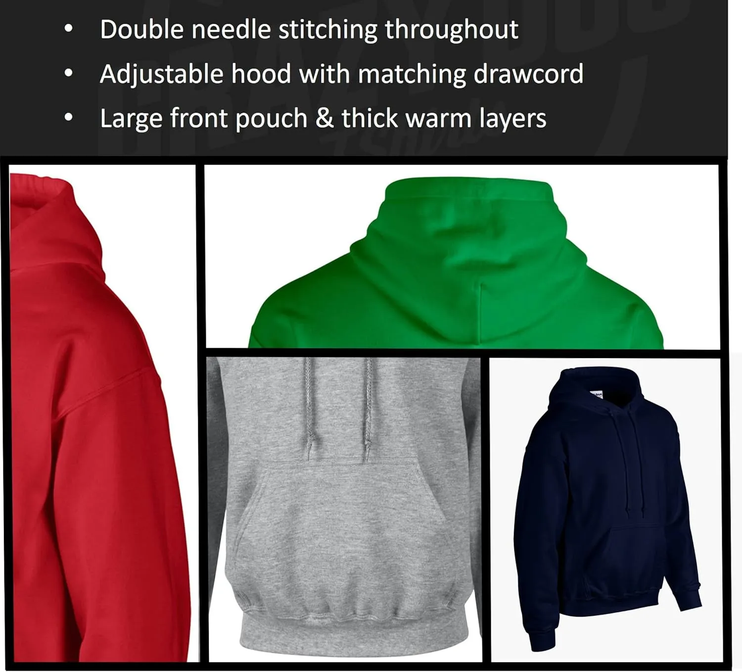 Crazy Dog T-Shirts I Clover Shenanigans Hoodie Funny Irish Clover Sweatshirt Novelty Shirt