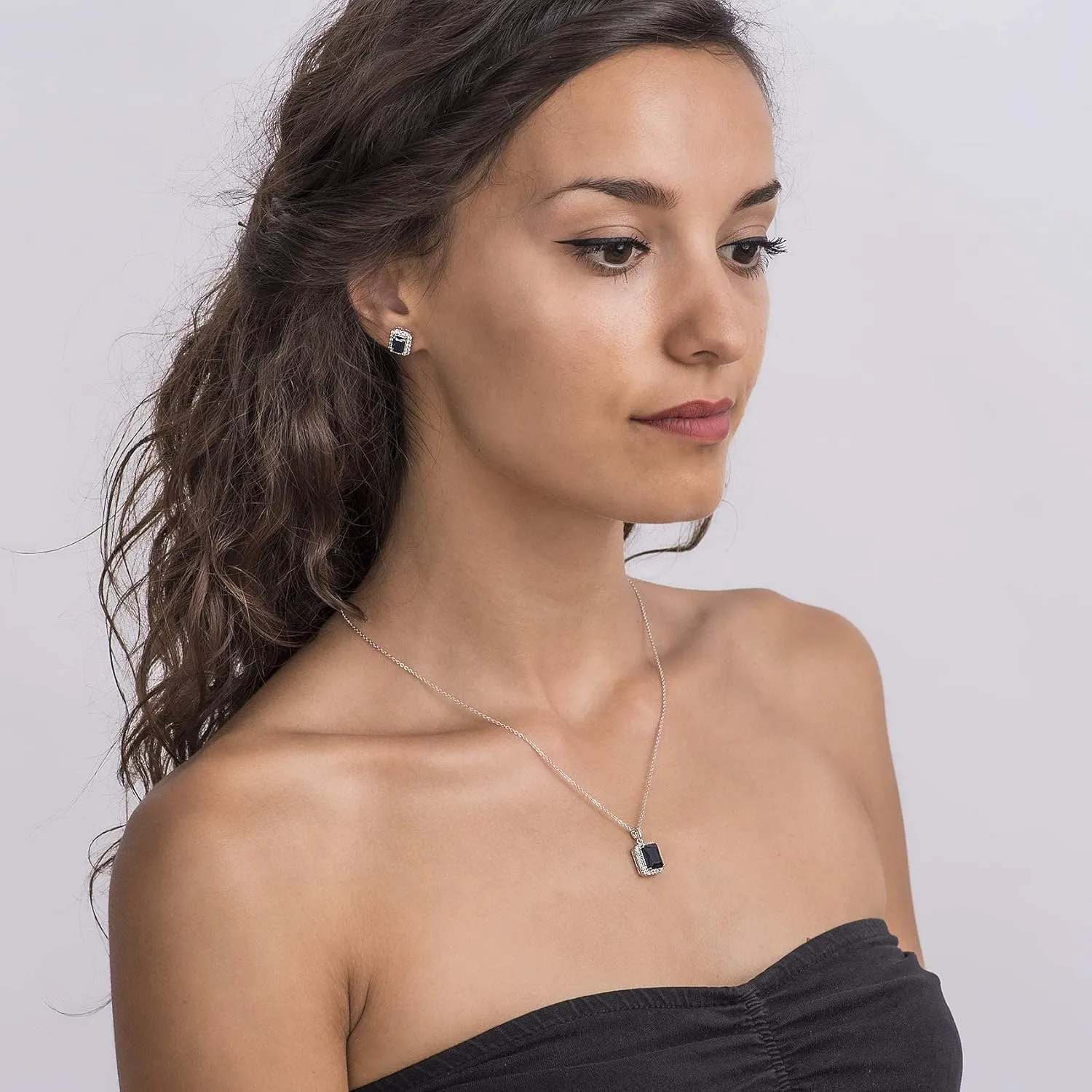 Crystalline Azuria Jewelry Sets for Women Costume Jewelry Sets Wedding Jewelry Set with Necklace and Earring for Bride Bridesmaid Jewelry