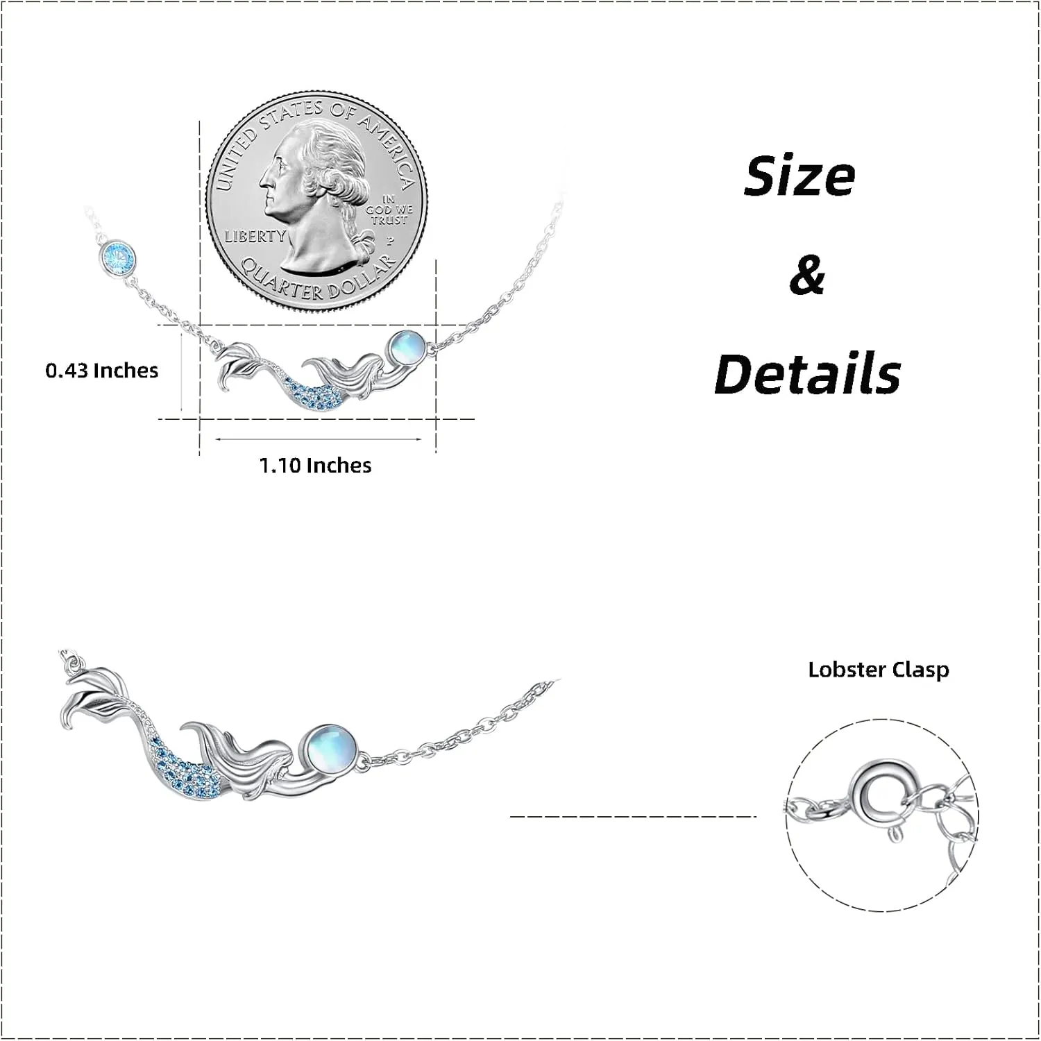 Cute Animal Flower Anklet S925 Sterling Silver Jewelry Gift For Women Girls Daughter Sister