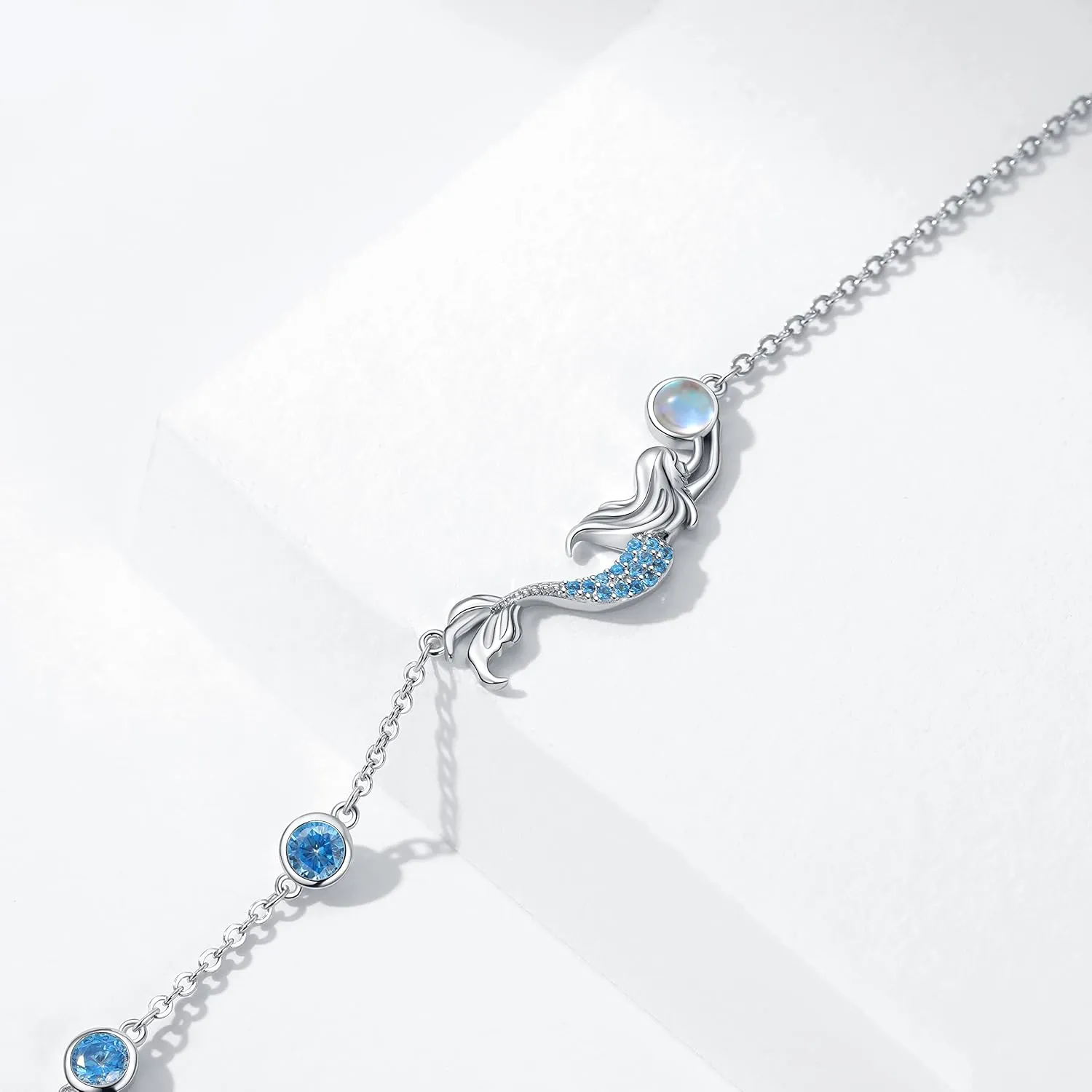 Cute Animal Flower Anklet S925 Sterling Silver Jewelry Gift For Women Girls Daughter Sister