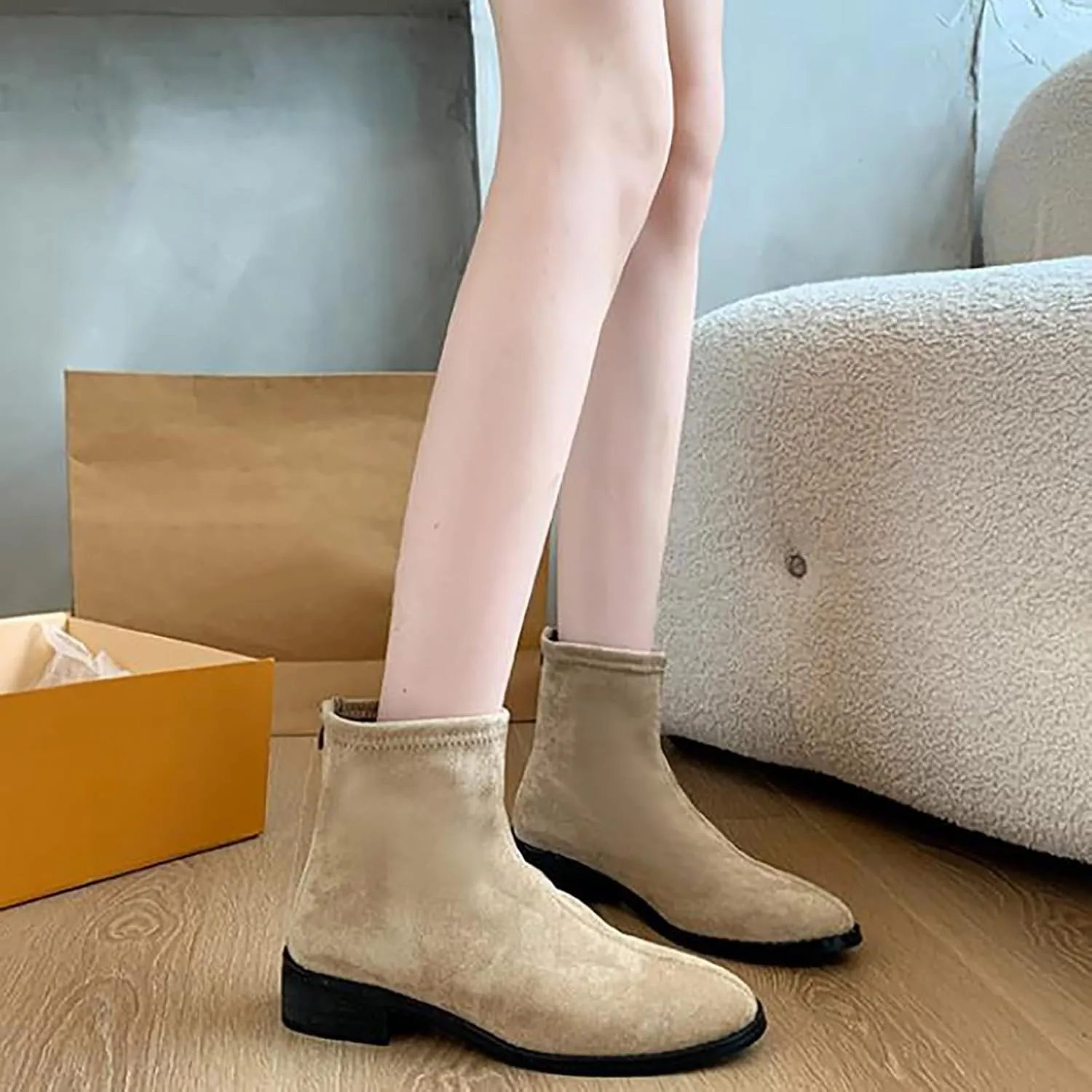 Cute Boots Low Heel Cowboy Boots for Women Heeled Ankle Boots Womens Boots Size 12 Wide Women'S Wide Width Ankle Booties Flat Heel Winter Boots Boots for Women Ankle Booties 2 Inch Heel