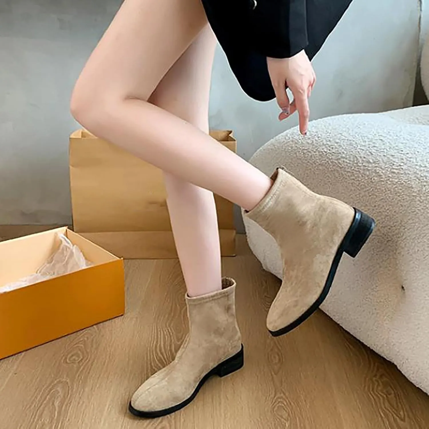 Cute Boots Low Heel Cowboy Boots for Women Heeled Ankle Boots Womens Boots Size 12 Wide Women'S Wide Width Ankle Booties Flat Heel Winter Boots Boots for Women Ankle Booties 2 Inch Heel