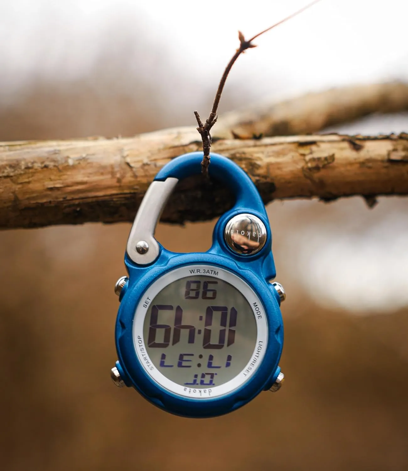 Dakota Digital Clip, Alarm, Stopwatch, Timer and Dual Time, Quality Pocket and Fob Watch, Premium Durability Outdoor Gifts for Men, Tactical Digital Clip on Watch