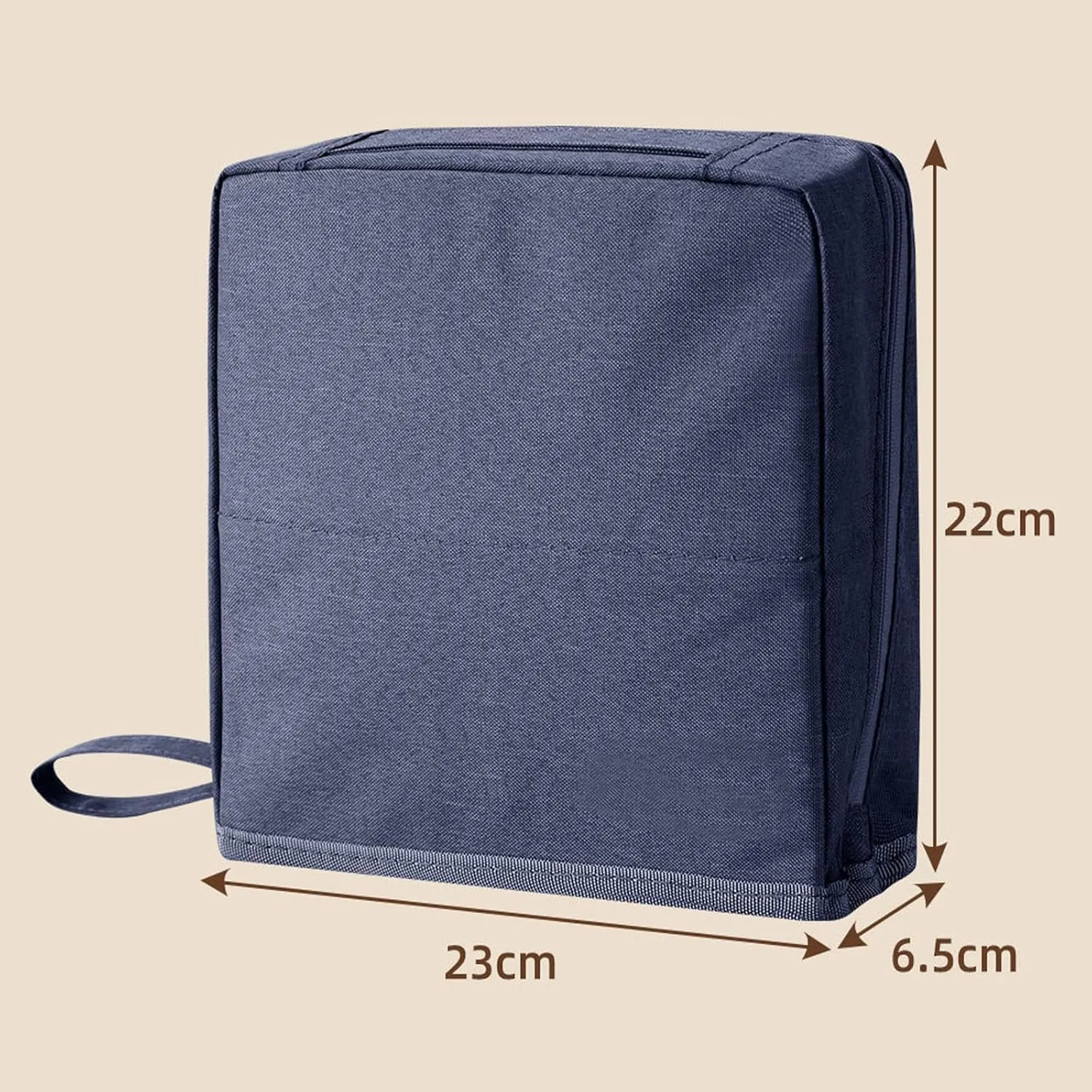 Doresty Makeup Bag, Standing Makeup Bag - Portable, Large Capacity, Large Capacity Cosmetic Bags Organizer, Portable Travel Makeup Pouch, Quilted Toiletry Case for Women, Toiletry Organizer (Navy)