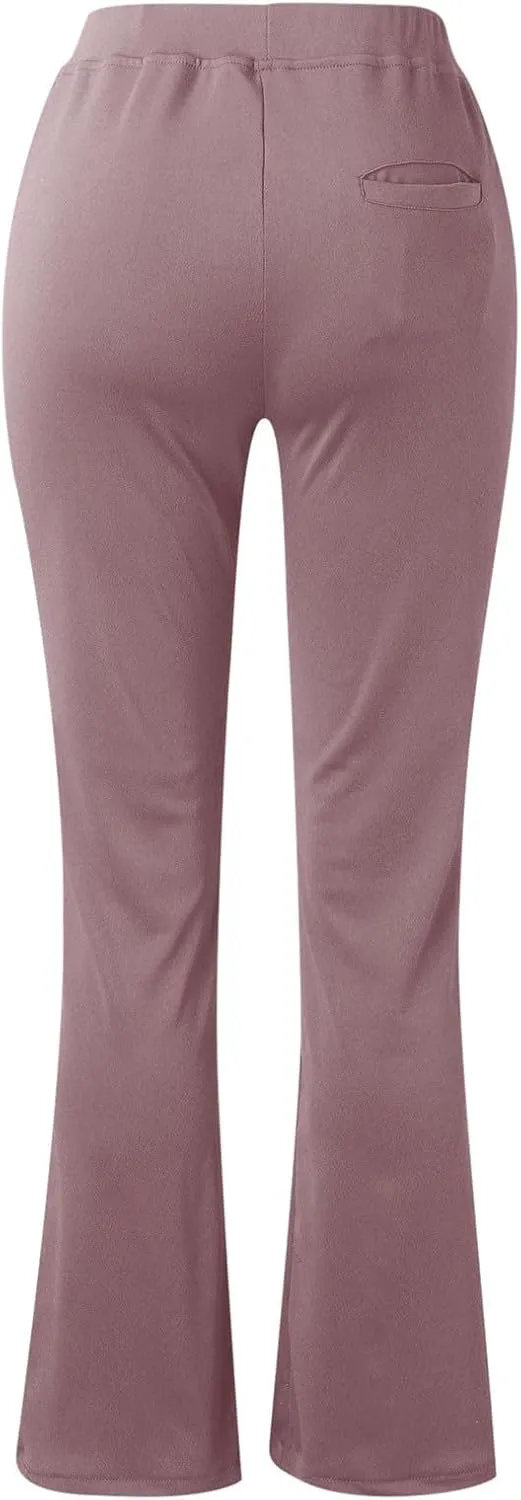 Dress Pants Women Business Casual Work Pants Ladies High Waist Stretchy Trousers