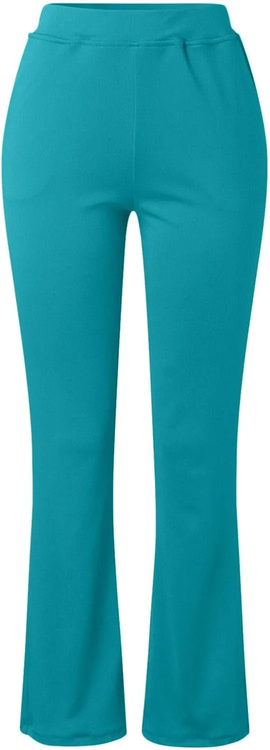 Dress Pants Women Business Casual Work Pants Ladies High Waist Stretchy Trousers
