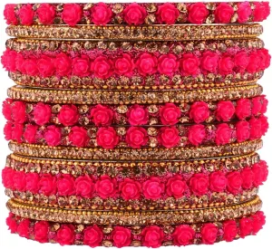 Efulgenz Indian Bridal Jewelry Indian Bangle Set Traditional Jewelry Kundan Crystal Bracelet Bangle Wedding Jewelry for Women