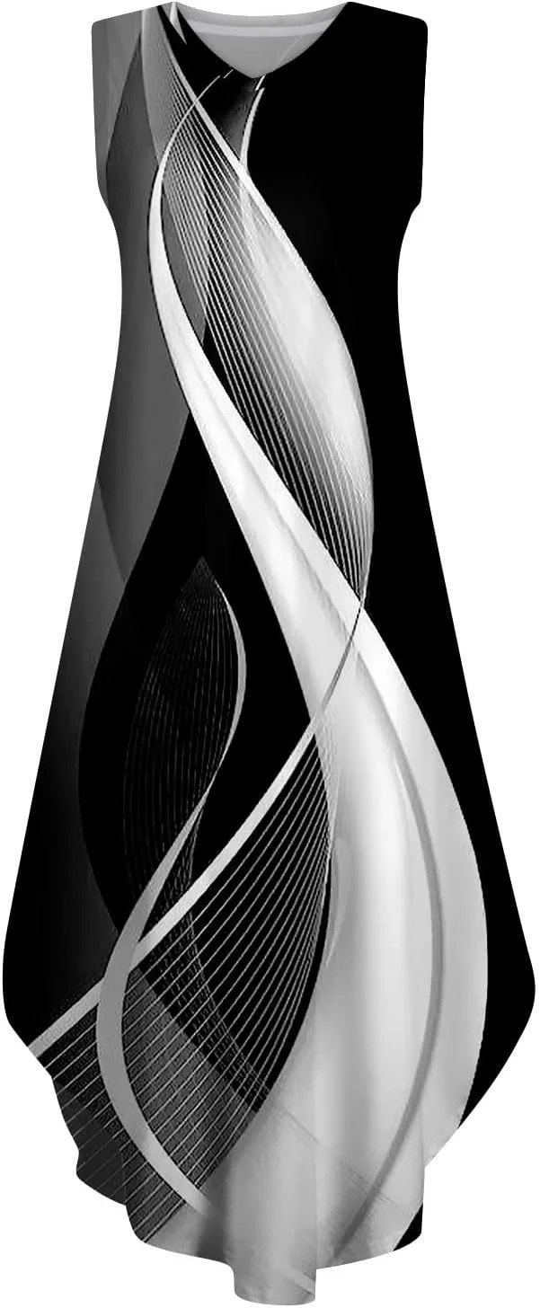 Elegant Sleeveless Maxi Dress for Women 2025 Dresses for Women, Resort Wear, and Hawaiian Sun Dress