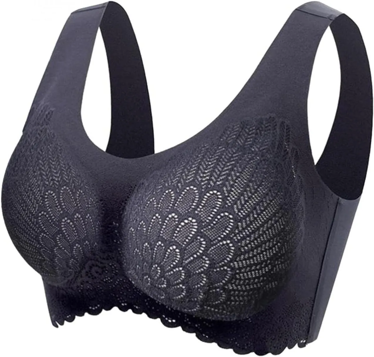 Everyday Bras for Women No Wire Stretch Full Coverage Seamless Bras Liftup Support Push Up Comfortable Sports Bras