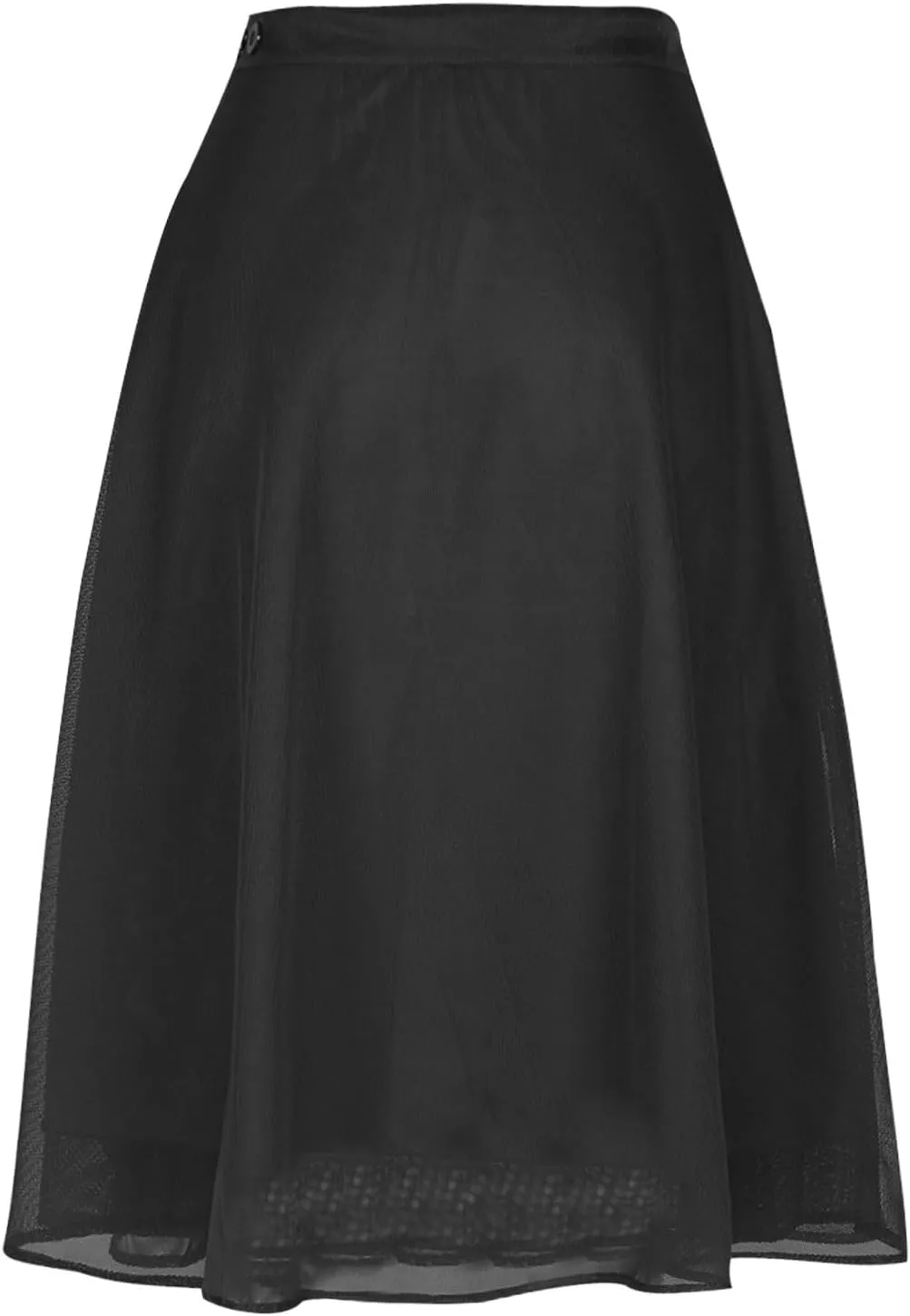 Fall Skirts for Women High Waist Classic A-Line Tulle Skirt Trendy Flowy Layered Midi Skirts Casual Chiffon Skirt