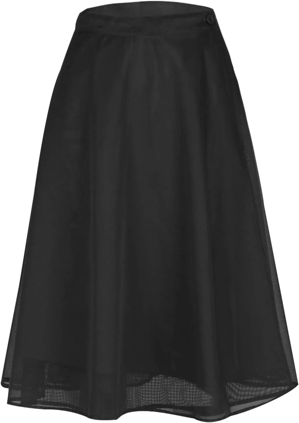 Fall Skirts for Women High Waist Classic A-Line Tulle Skirt Trendy Flowy Layered Midi Skirts Casual Chiffon Skirt