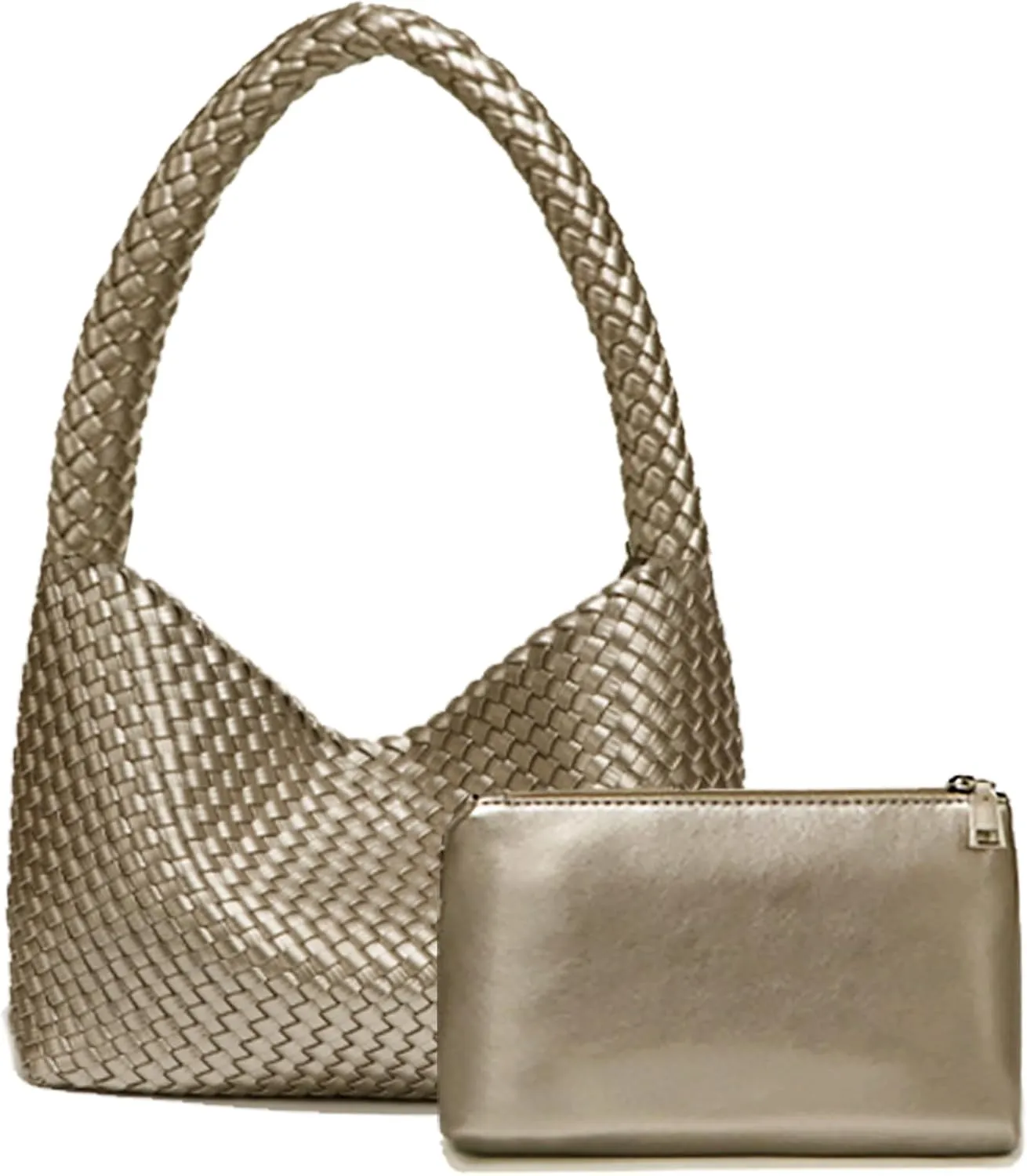 Fashion Designer Handbags and Purses, Women Shoulder Bag, Casual Hand Woven Shopping Tote Hobo, Ladies Underarm Bags