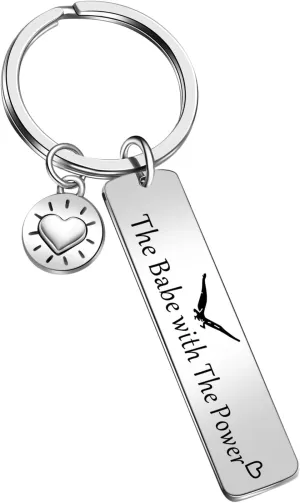 Feminist Jewelry Girlfriend Gift Daughter Gift Feminist Keychain Daughter Jewelry Movie Inspired Jewelry Babe Jewelry Babe Keychain