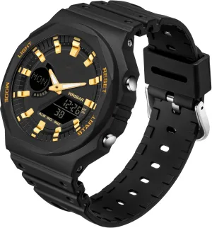 findtime Black Unisex Watches Digital, Watches for Men Women Waterproof Sports Electronic Men's Wristwatches Reloj Deportivo para Hombre LED Stopwatch