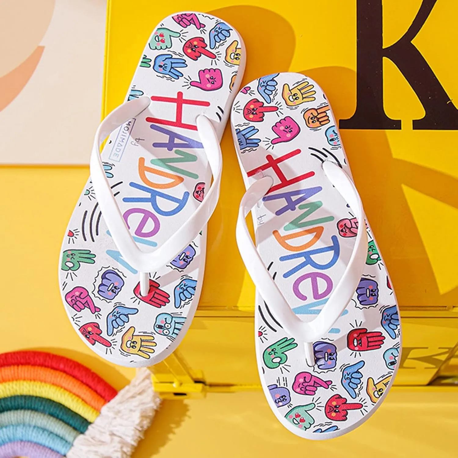 Flip Flops for Women Orthopedic Slippers for Women Women's Beach Flip Flop Super Lightweight and Soft