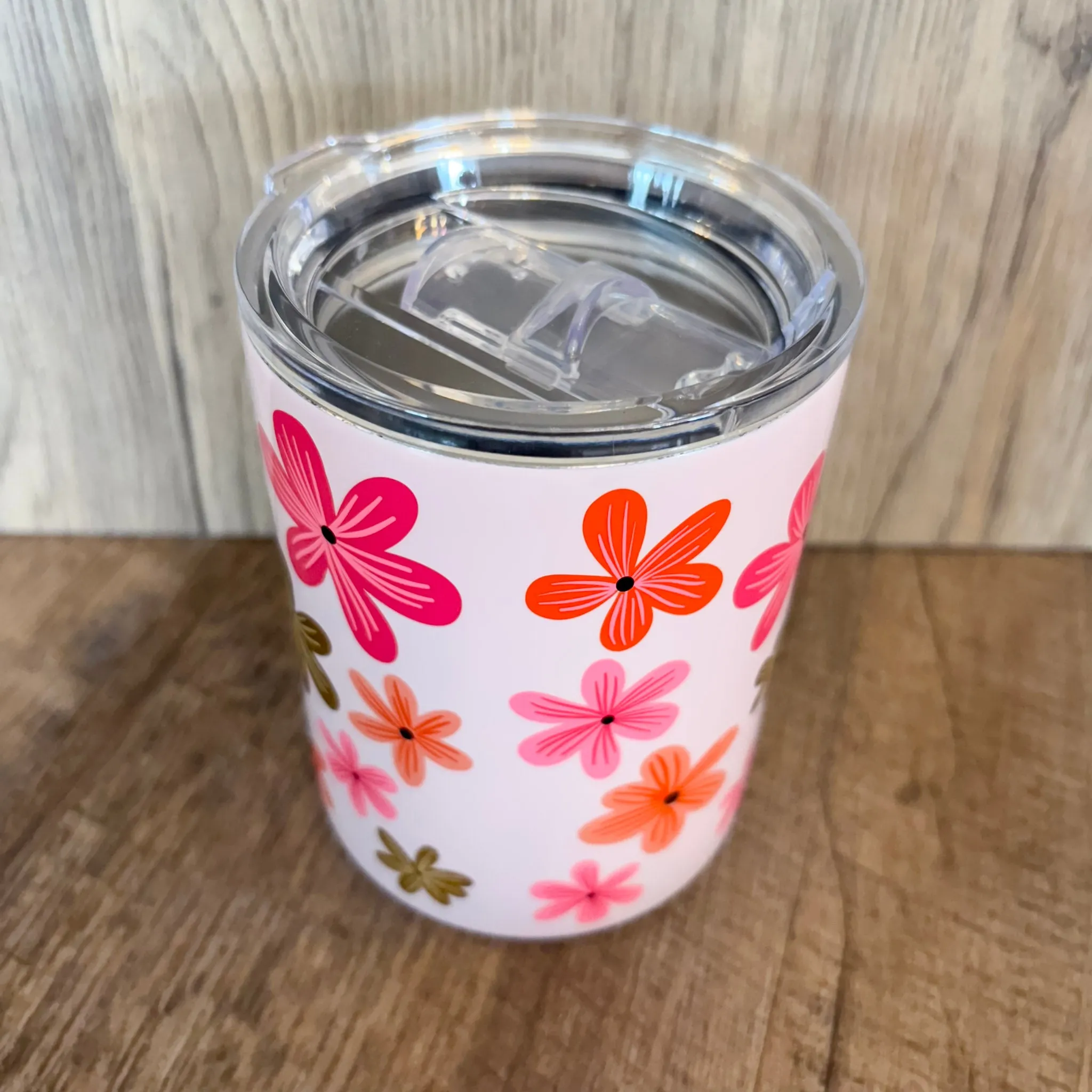Floral Print Stainless Steel Tumbler